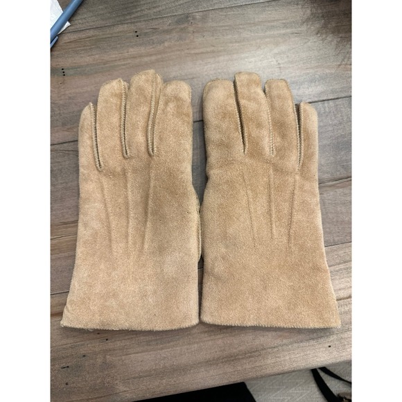 Vintage NEW Cowhide Gloves Fleece Lined Men's size L Made in Korea - Picture 2 of 6